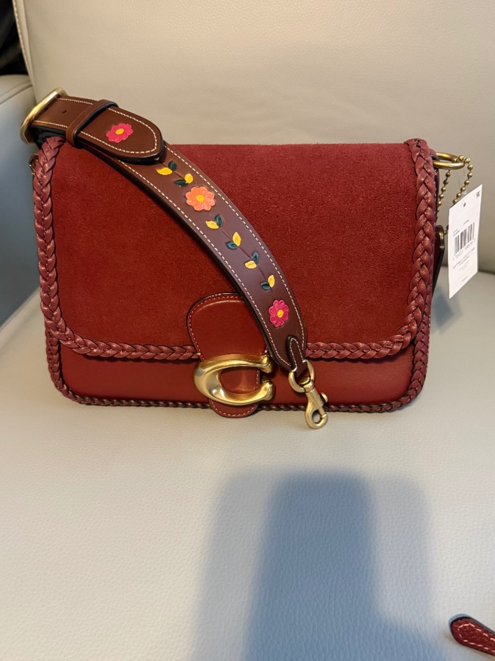 Coach Suede Soft Tabby and Wallet Braid Detail - Picture 2 of 16